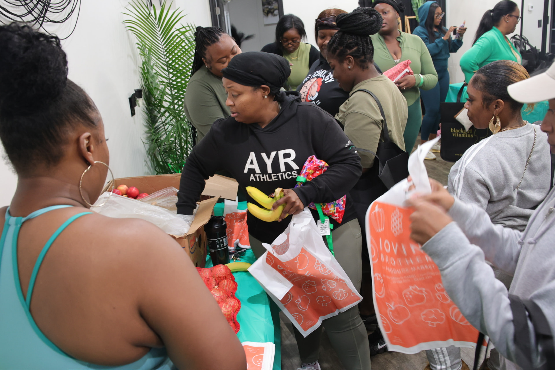 Wellness resources and fresh produce at the 2025 experience