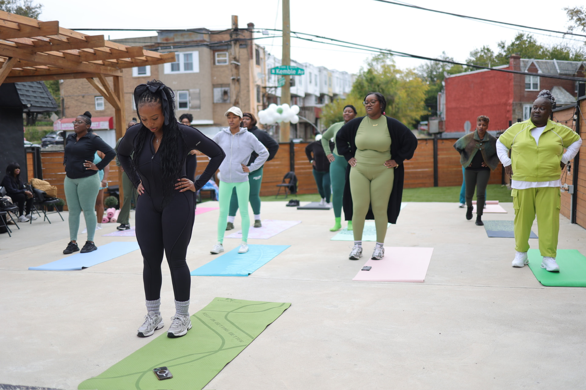Group workout at the 2025 AyrFitWomen experience